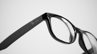 Closeup,Of,The,Meta,Glasses,With,Ray,Ban,Logo,And