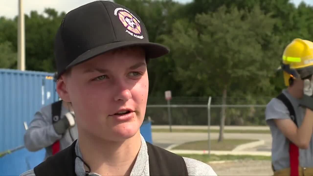 Okeechobee County High School student Amber Cook speaks to WPTV education reporter Stephanie Susskind on May 9, 2024.jpg