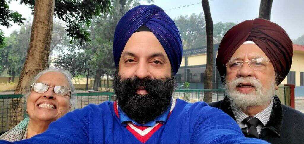 Harpartap Singh and his family