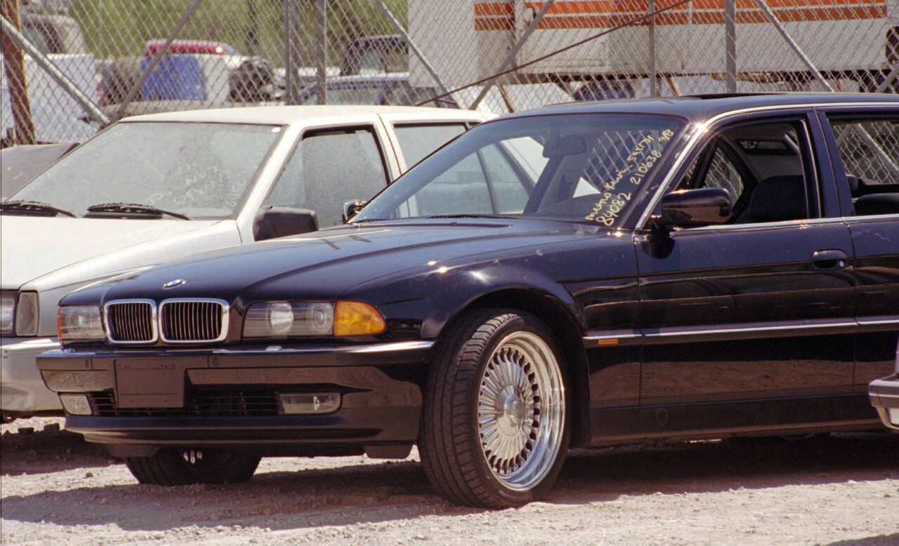 BMW that Tupac Shakur was riding in when he was fatally shot in Las Vegas in 1996
