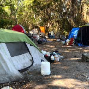 Homeless encampment