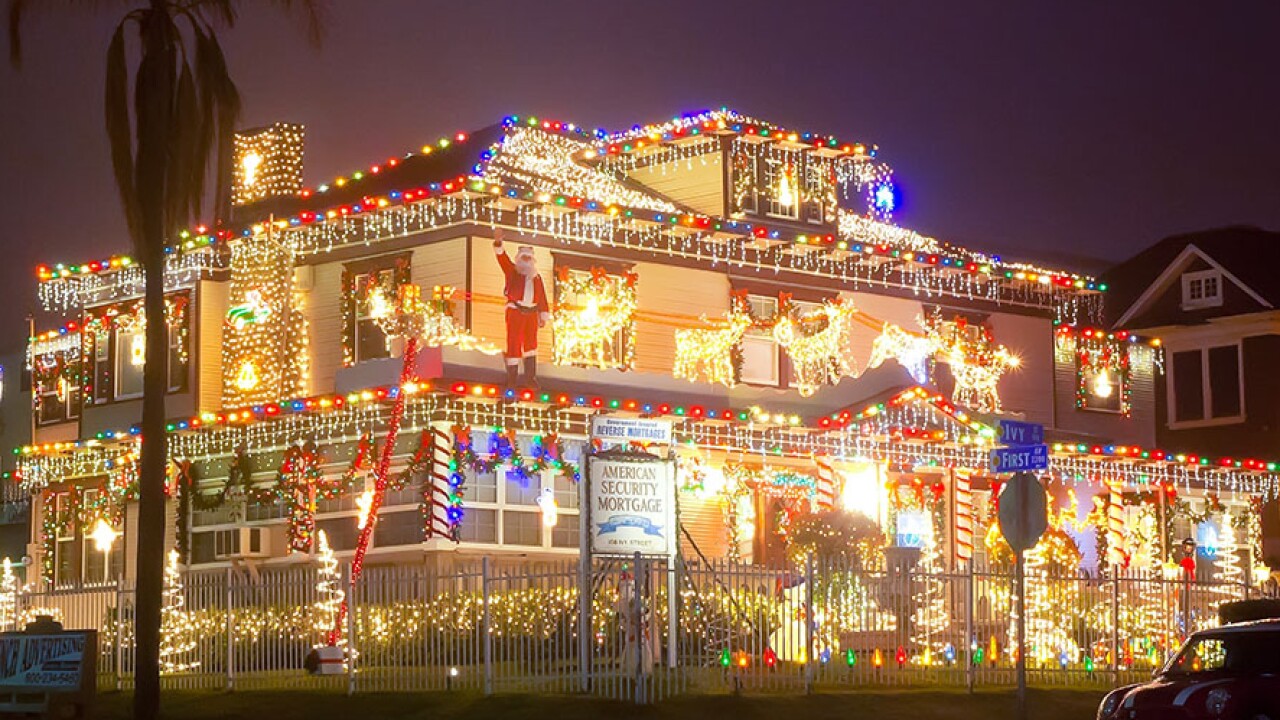 Map San Diego S Best Holiday Light Displays To See This Year