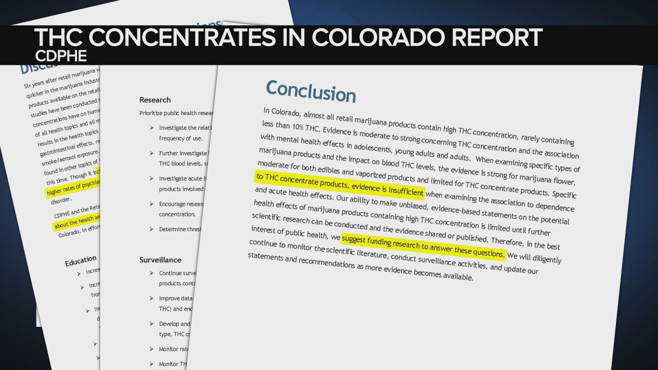 CDPHE Report on THC Concentrates, 2