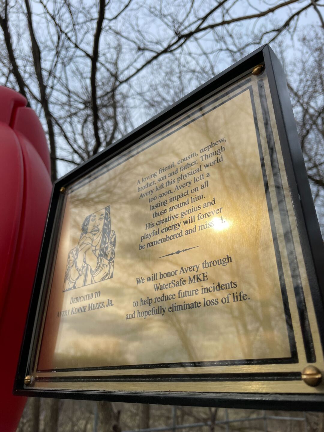 Plaque for Avery Meeks Jr.