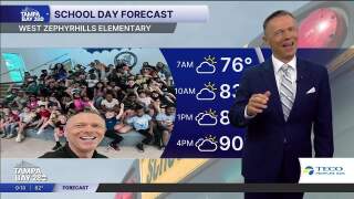 Meteorologist Greg Dee visits West Zephyrhills Elementary School
