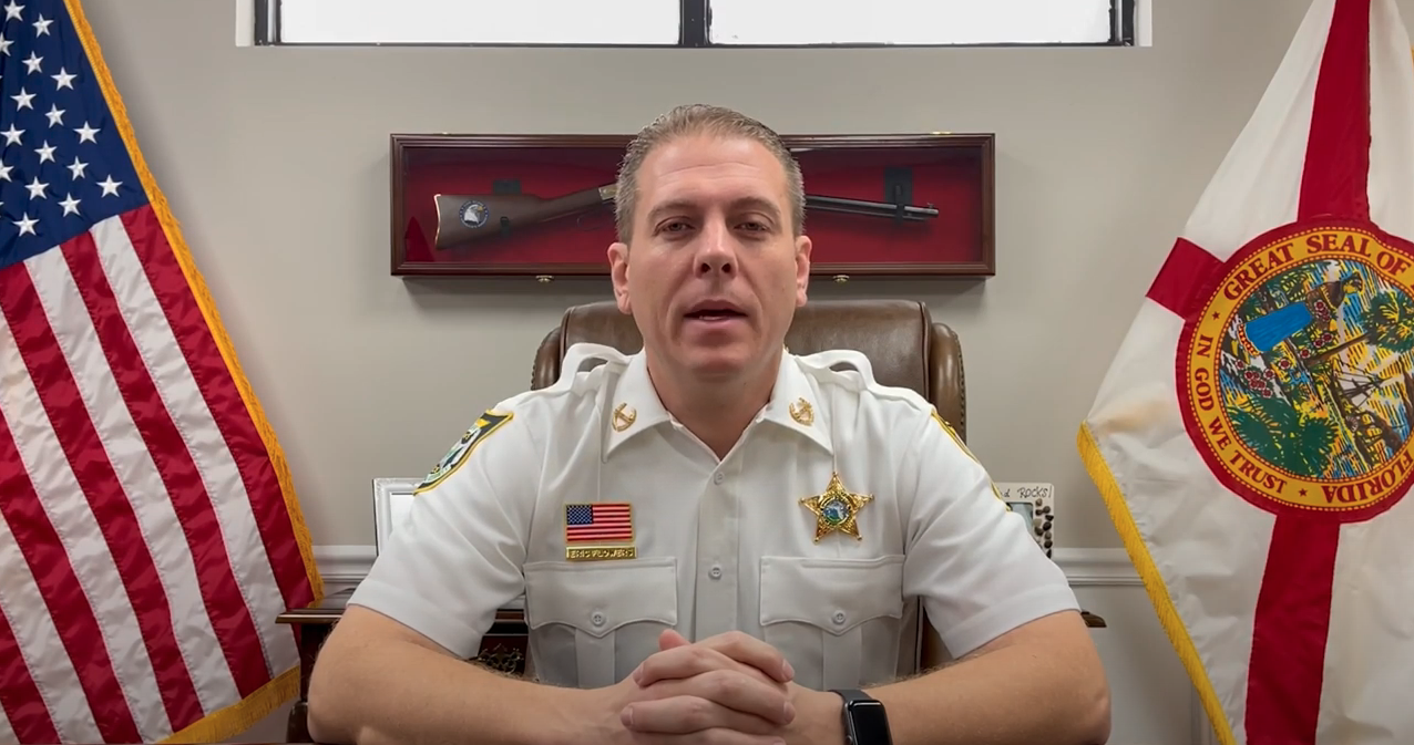 Sheriff Eric Flowers announces arrest of Keefe Roman