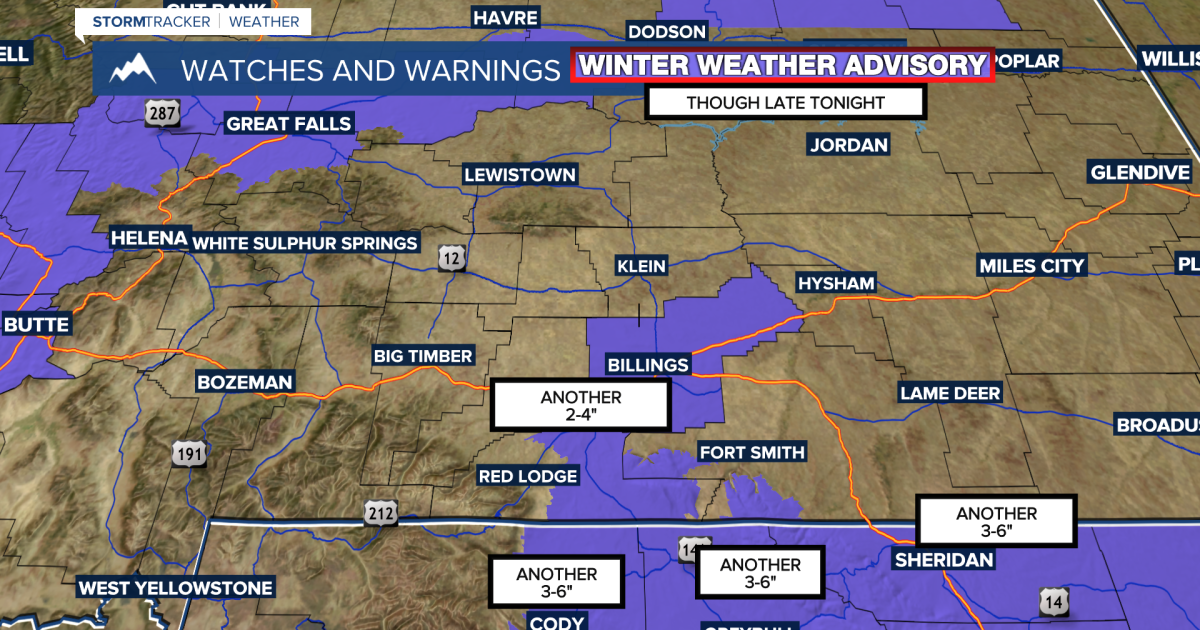 Q2 Billings Area Weather: Snow ending but the cold remains