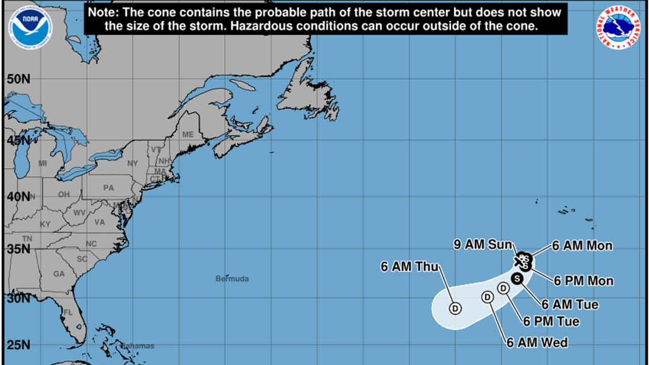 Tropical Storm Fay - 5 day