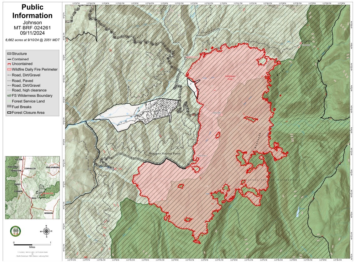 Johnson Fire Map 91124