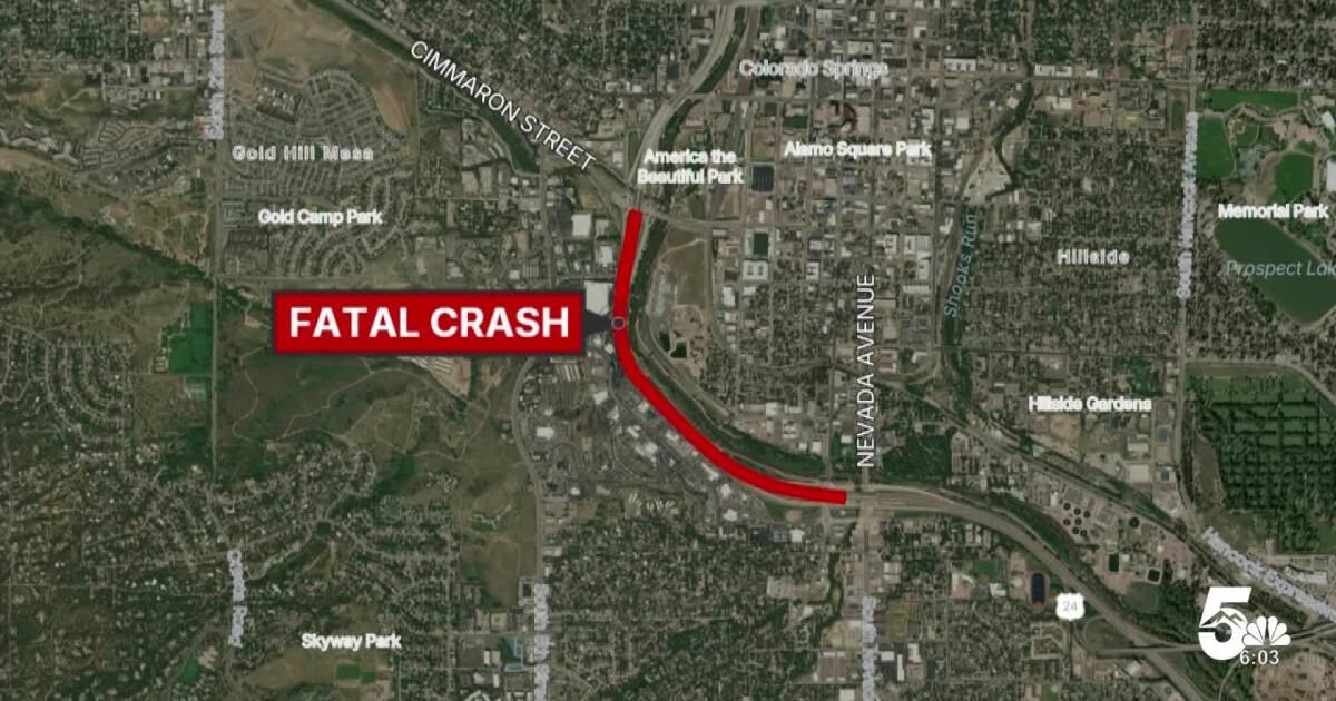 Motorcyclist dies following a crash on I-25 Thursday night in Colorado Springs