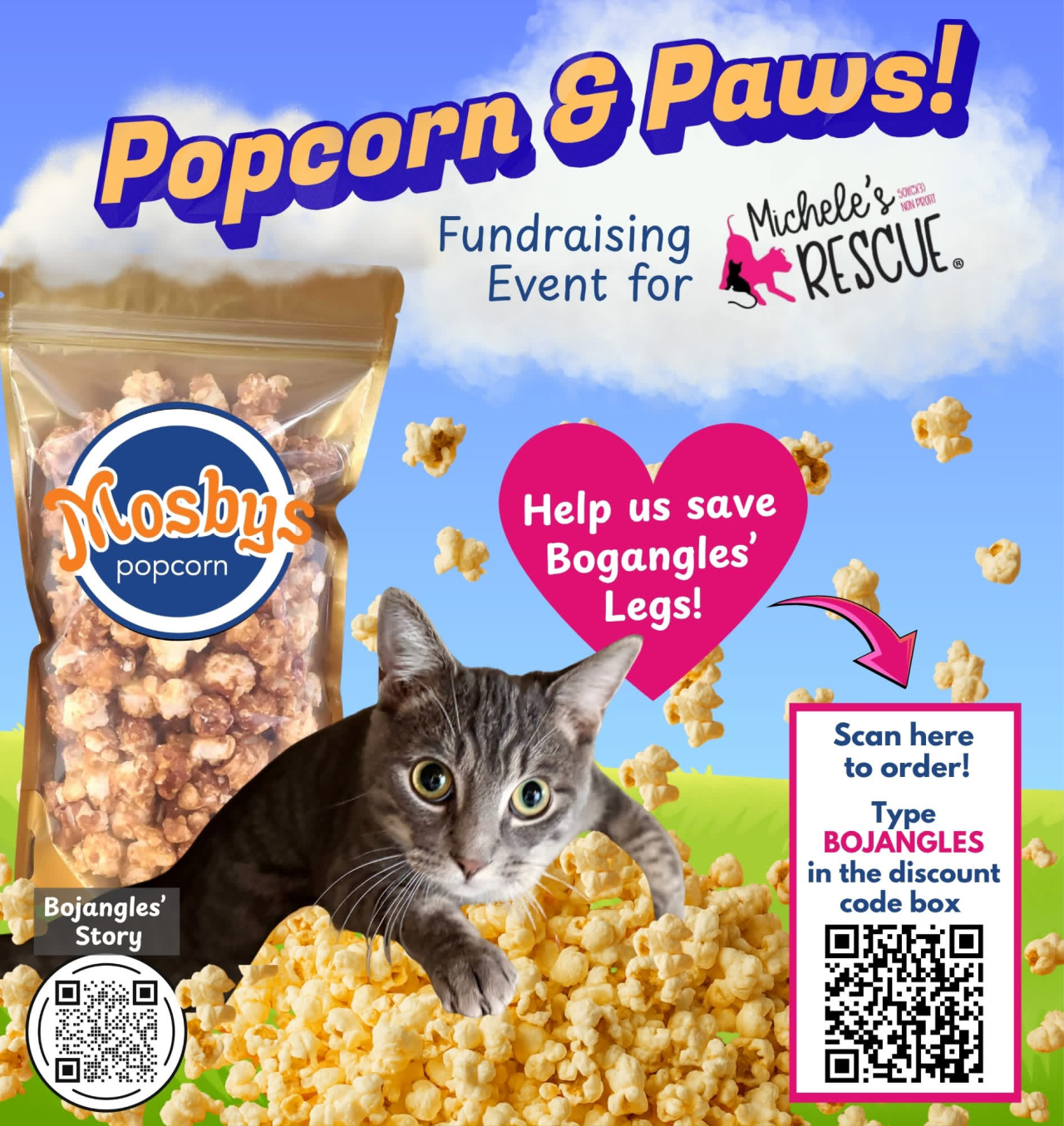 Bojangles fundraiser Mosbys Popocorn