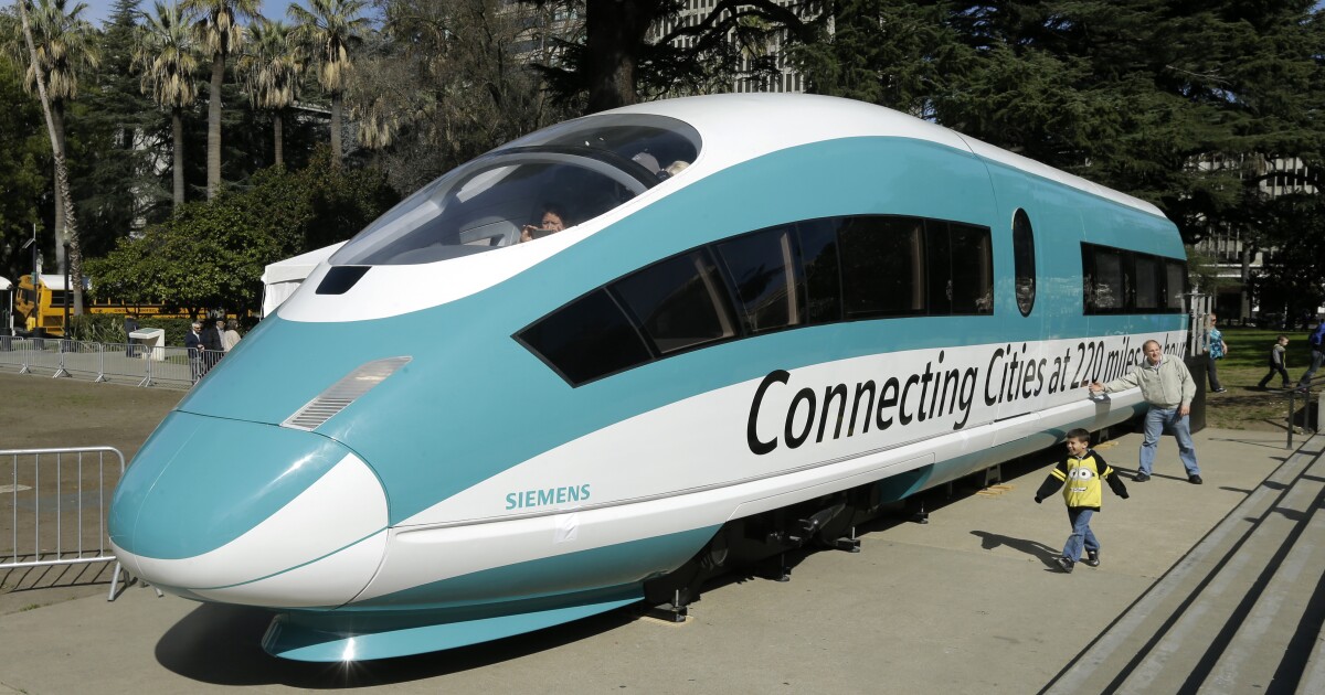 Trump administration takes aim at B in funding for California high-speed rail Trump administration takes aim at B in funding for California high-speed rail