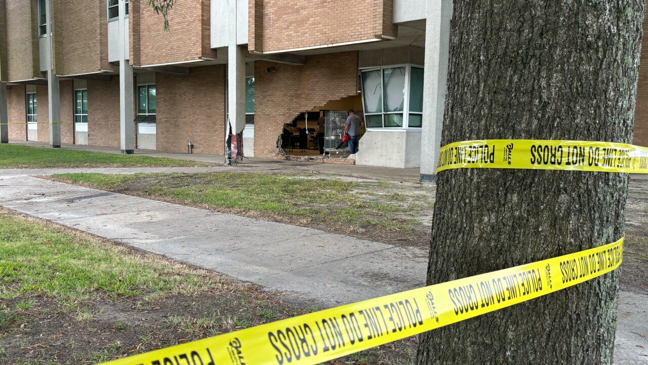 Car crashes into Booker T Washington High School Sept 21, 2024