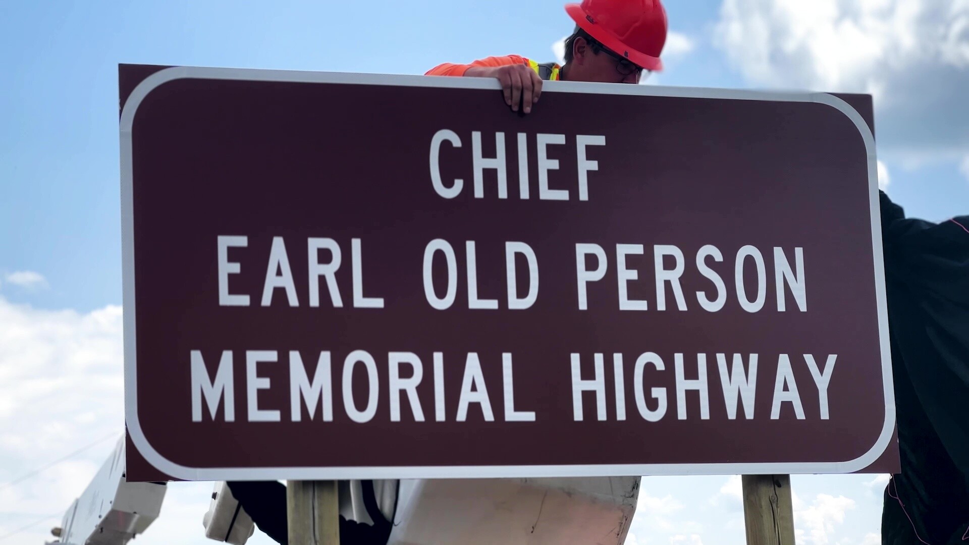 Chief Earl Old Person Memorial Highway dedication