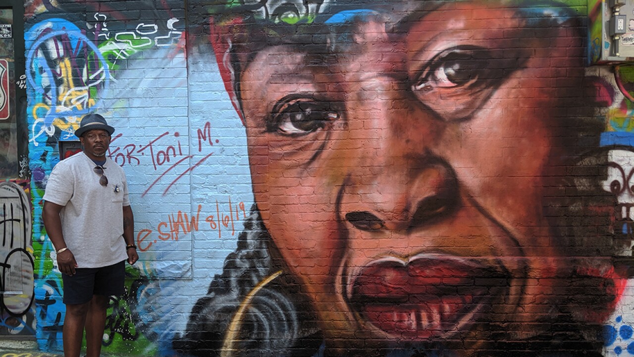 Toni Morrison Mural In Graffiti Alley Helps Her Legacy Live On