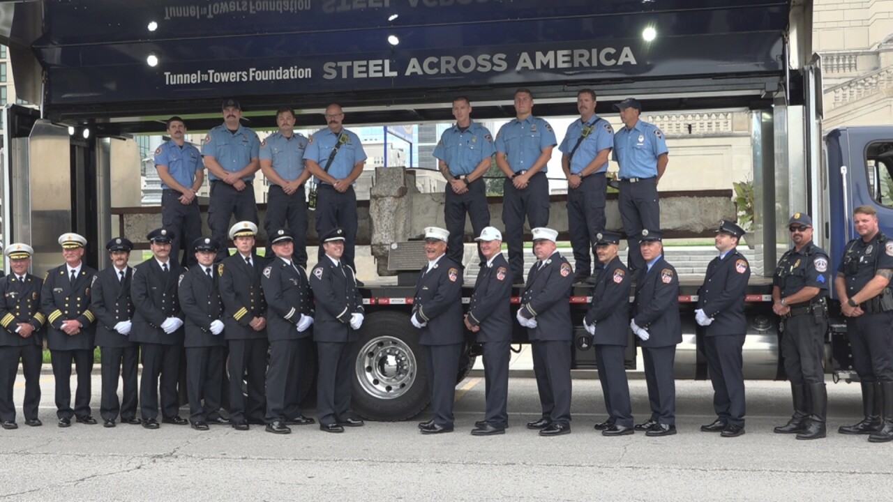 'Almost like it's a holy relic': World Trade Center beam stops at Indiana War Memorial