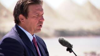Gov. DeSantis holds press conference at EAA Reservoir in South Bay