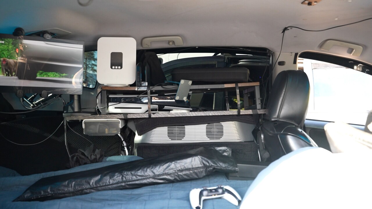 Frisco living in cars