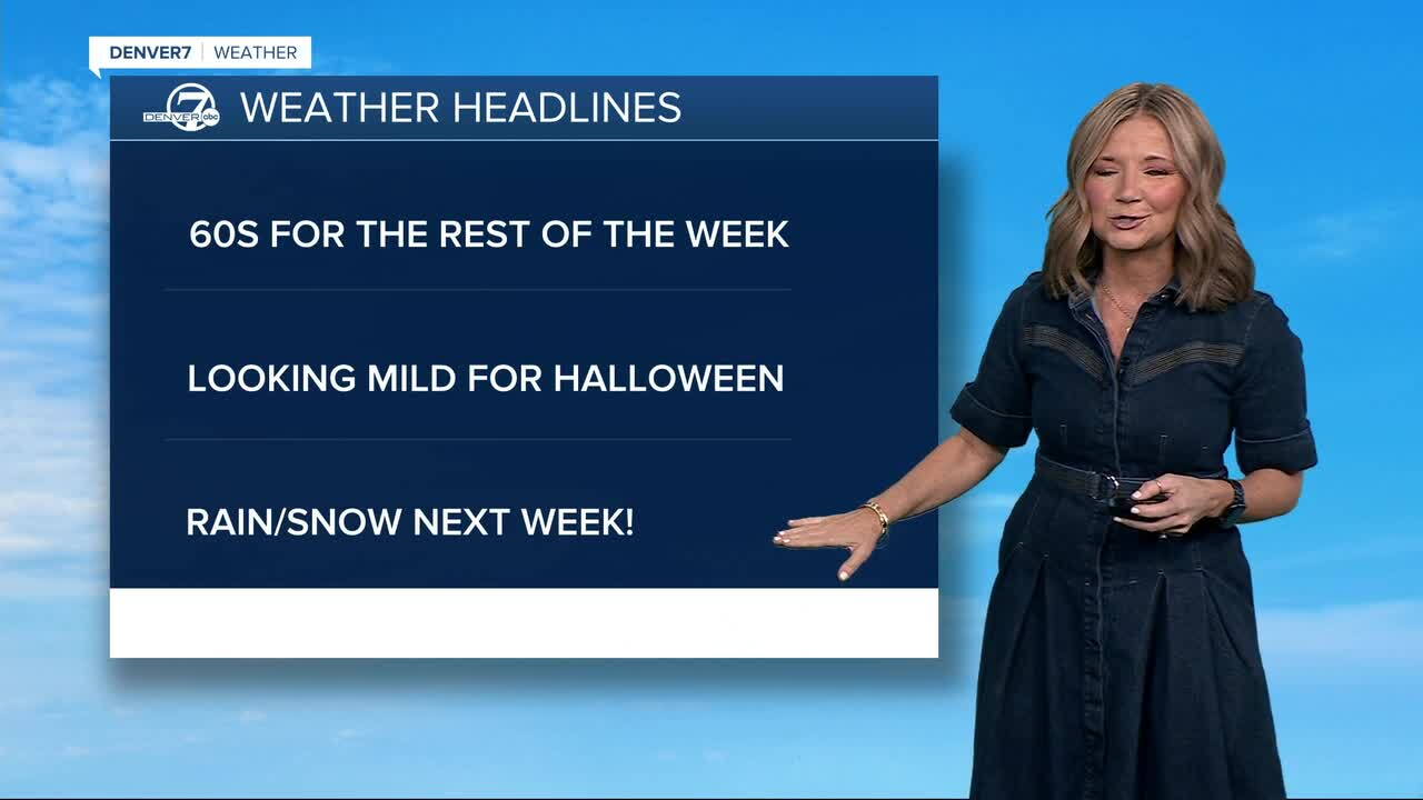 Mild end to October across Colorado!