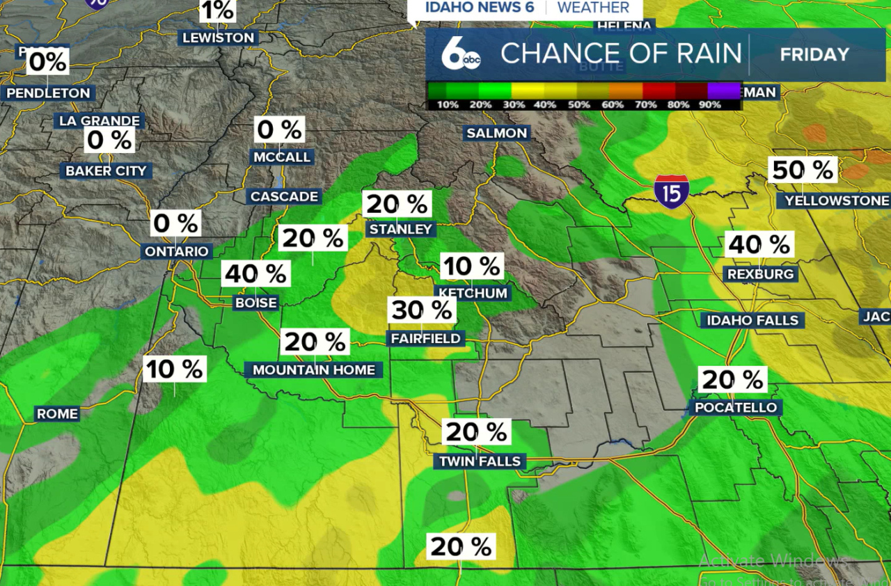 Chance of Rain Friday