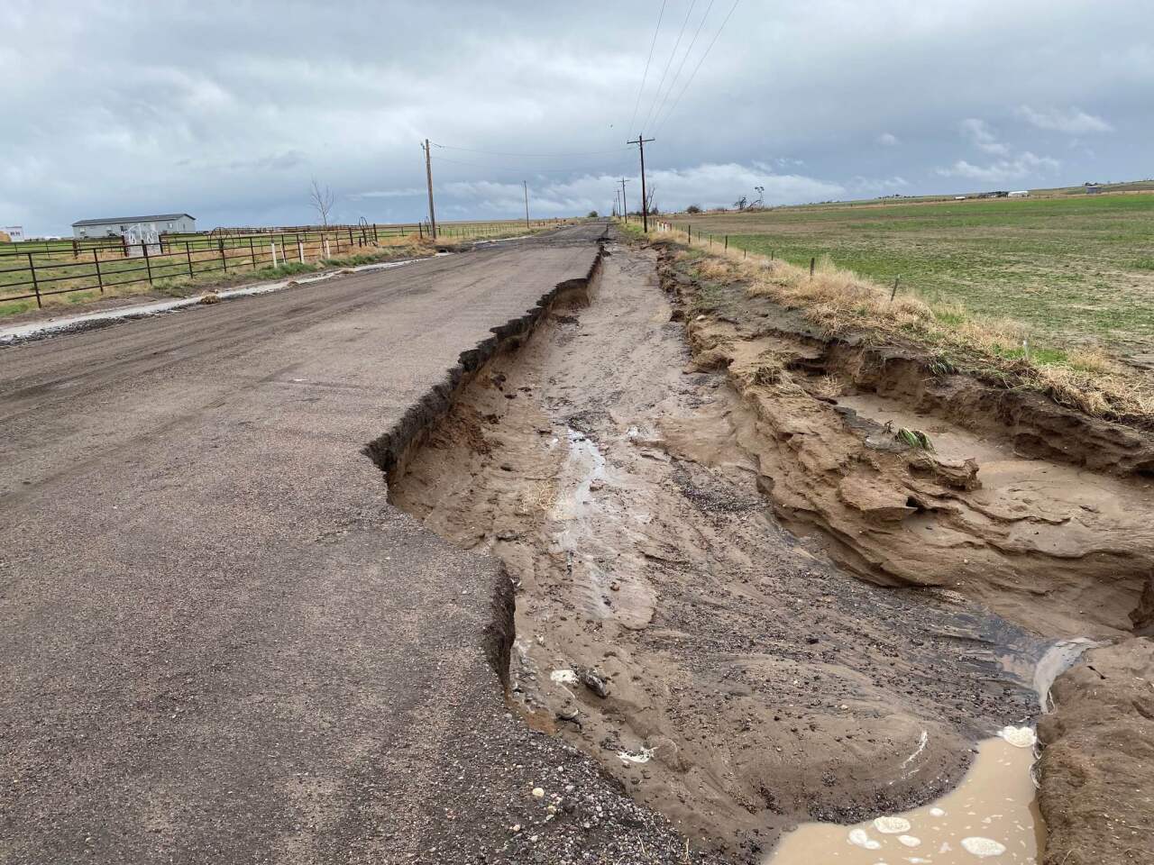 road flooding damage_Arapahoe County Sheriff's Office