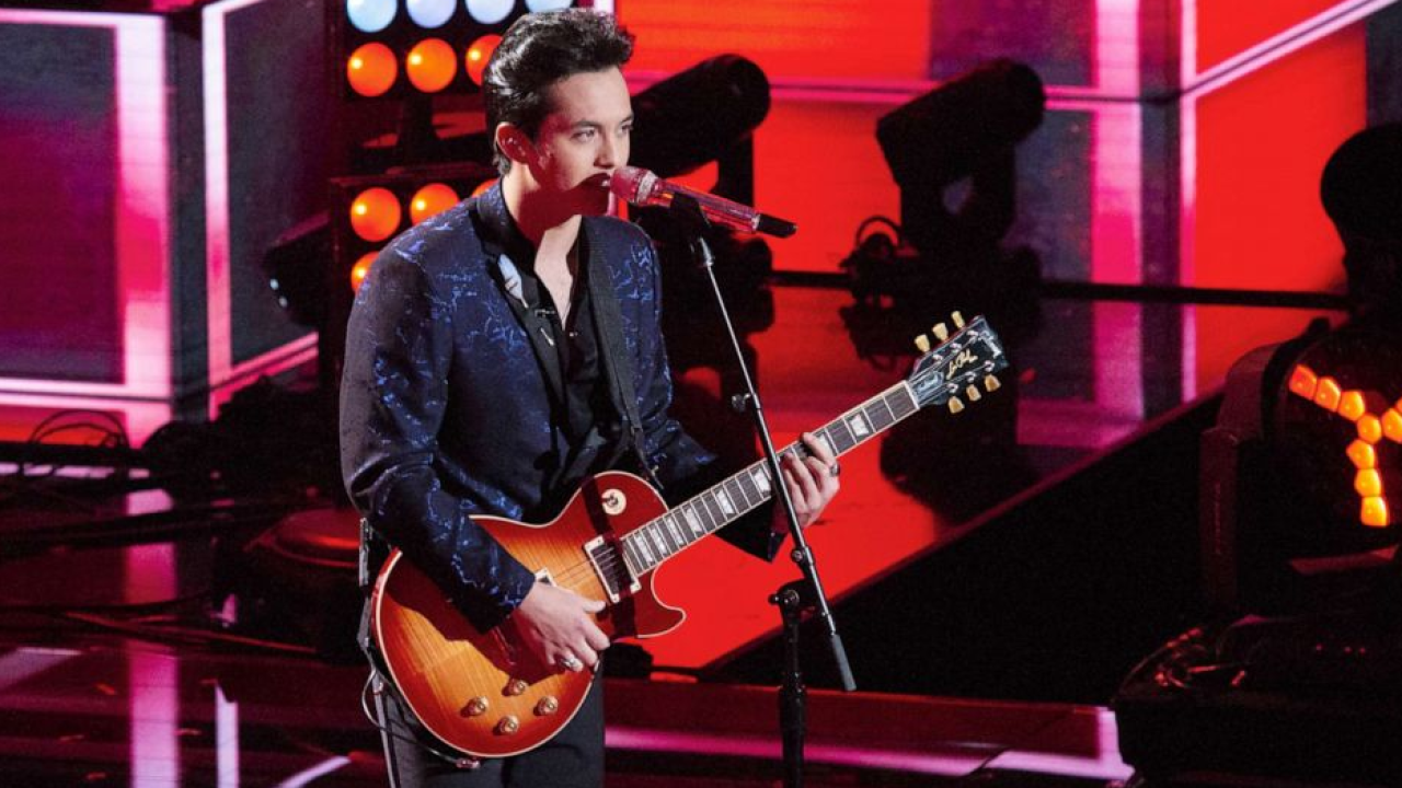 Laine Hardy sings on Jimmy Kimmel Live!