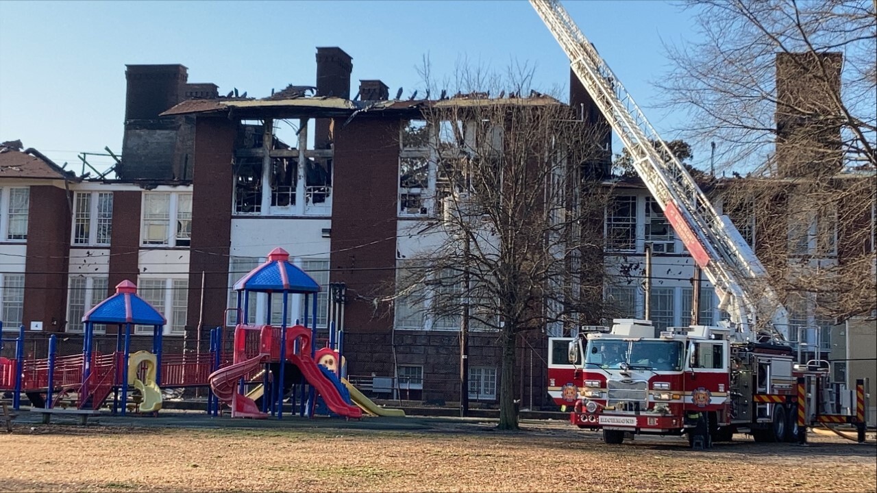 Fox Elementary fire next morning 01.png