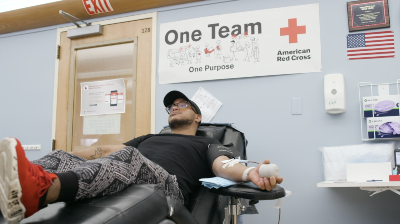 Giving back by donating blood