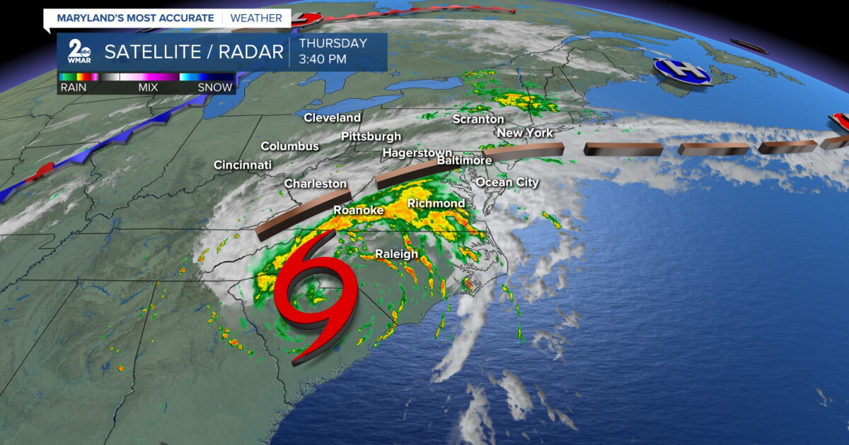 Debby brings heavy rain and a tornado threat