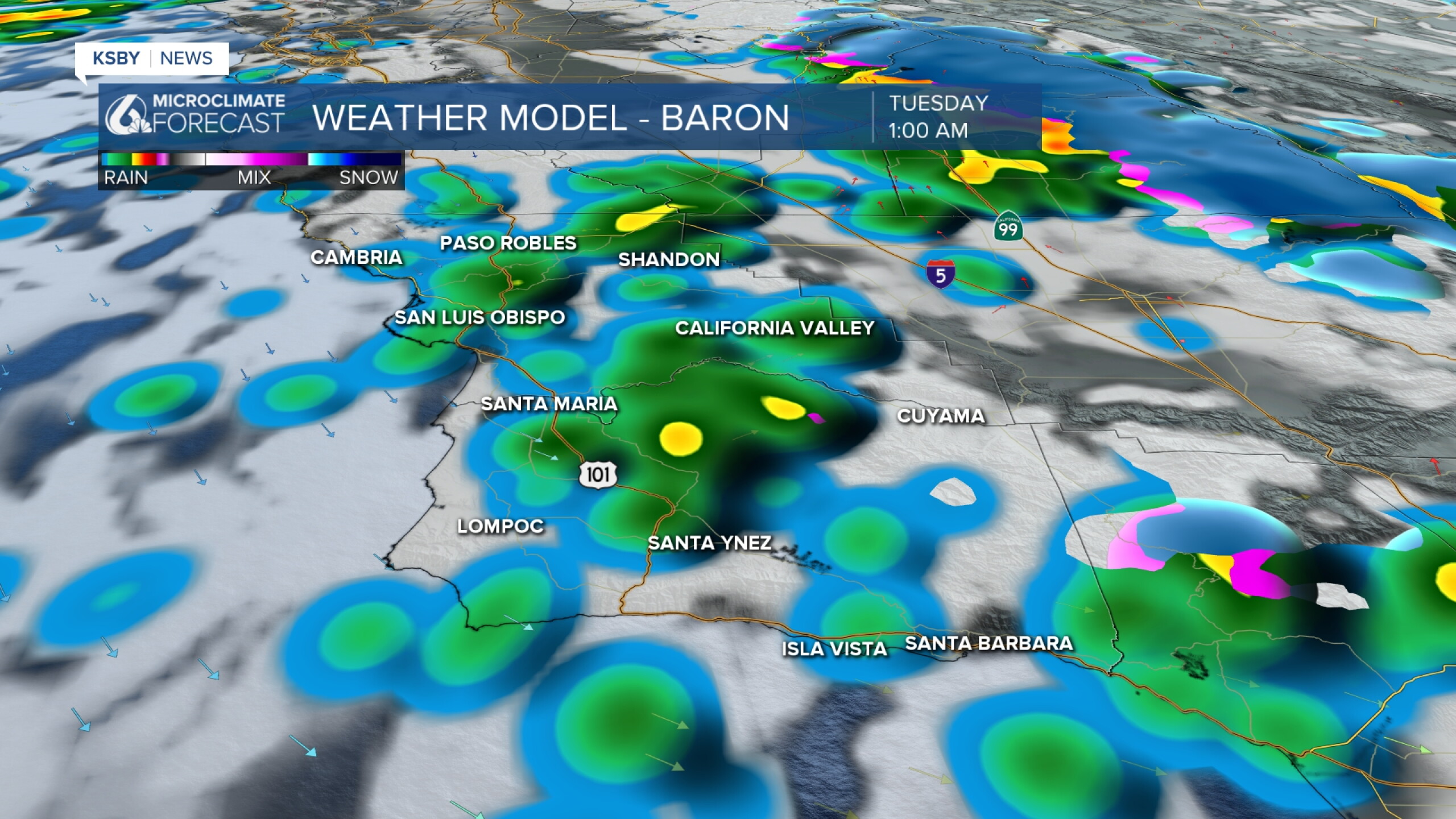 Several more waves of rain, possible isolated thunderstorms, through ...