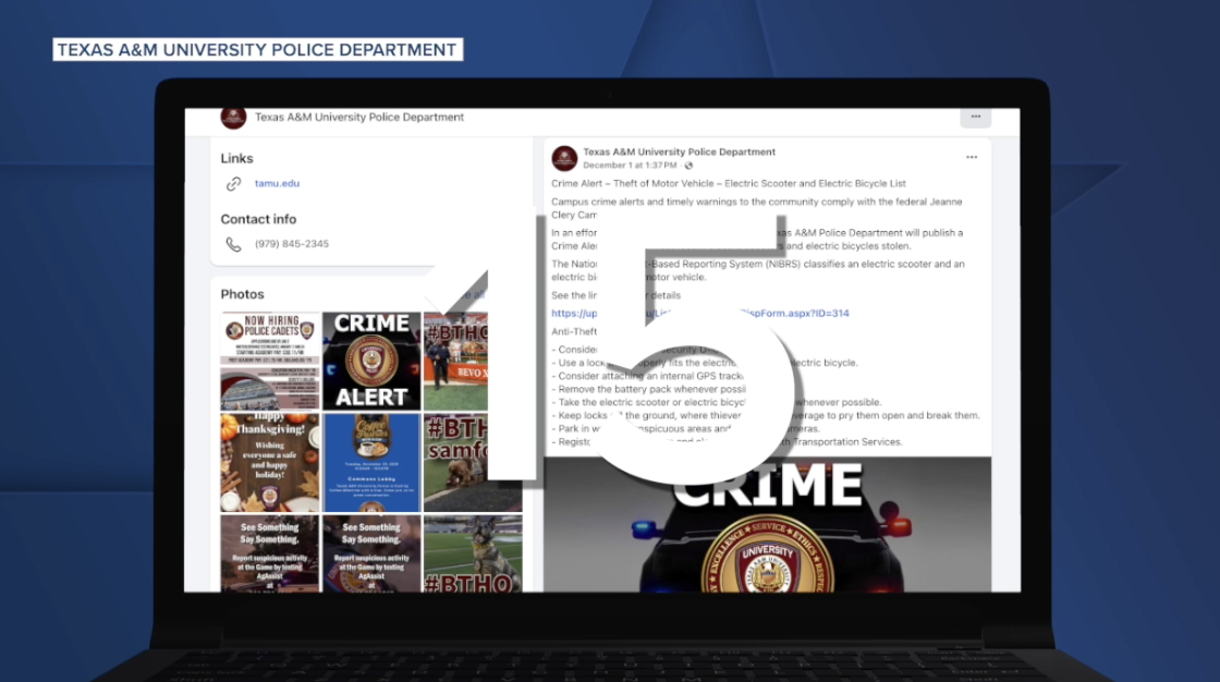 Spike in electric scooter thefts alarms Texas A&M students
