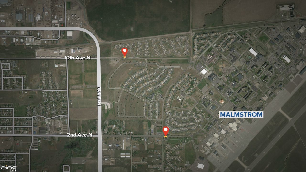 Malmstrom Air Force Base two main gates