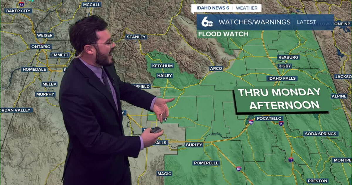 Tropical moisture continues to cause flood watches for Idaho