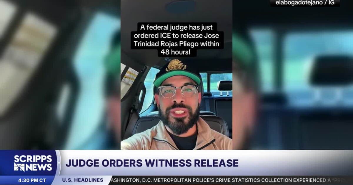 Coverage image for: Judge orders immigration officials to release key witness in Texas ICE shooting