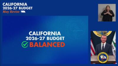 California governor's revised budget plan aims to eliminate deficit through 2028