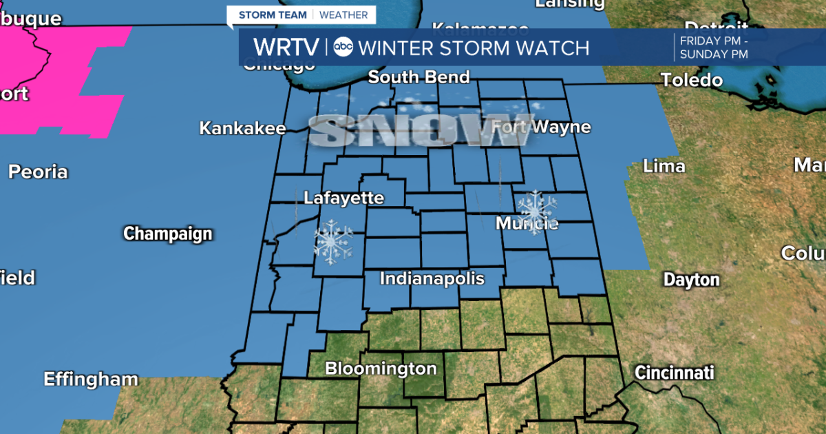 County-by-County: Snow forecast in Central Indiana