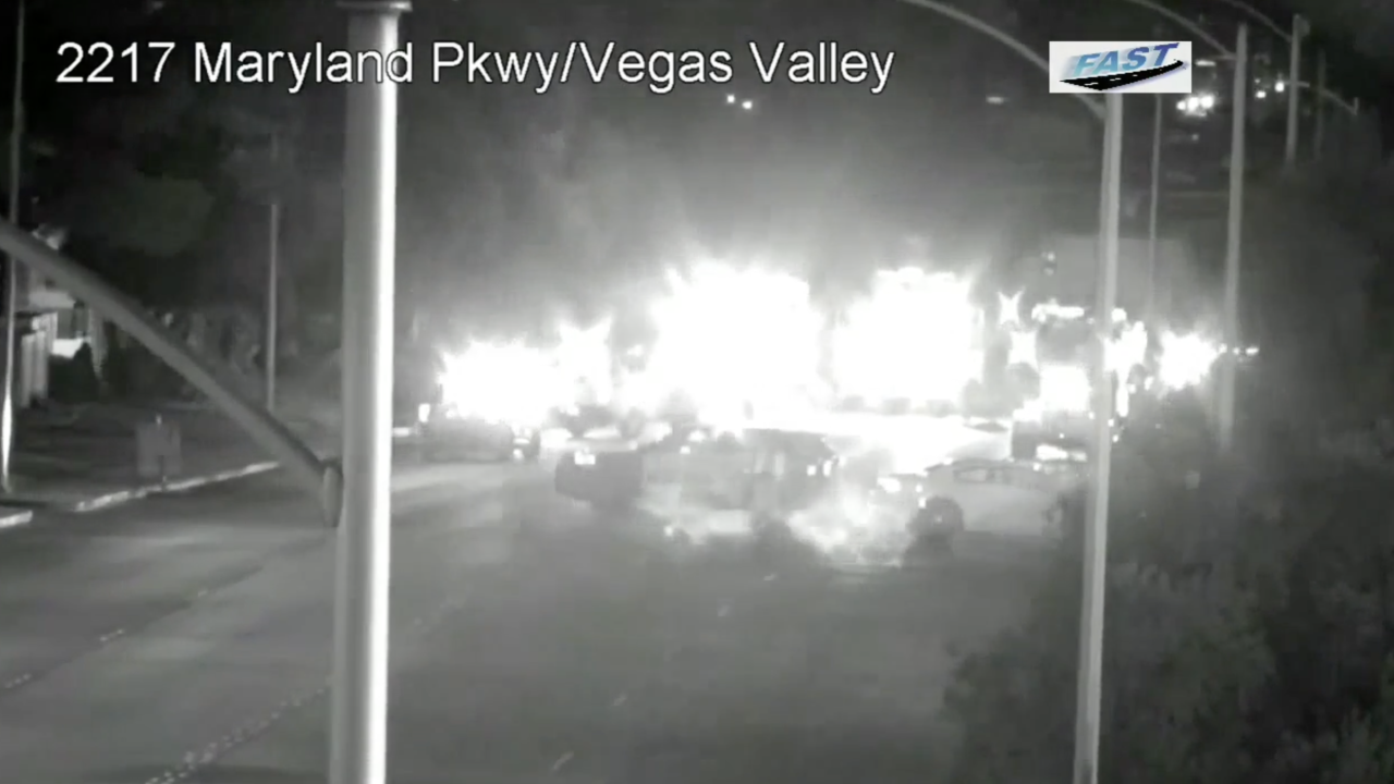 Fire on vegas valley drive and casa vegas street