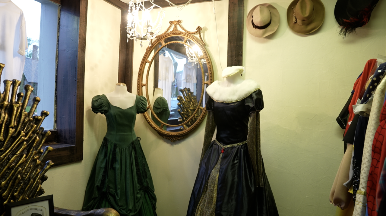 The shop has about 800 costumes available to rent.