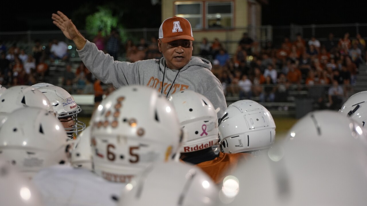 Alice football head coach J.R. Castellano