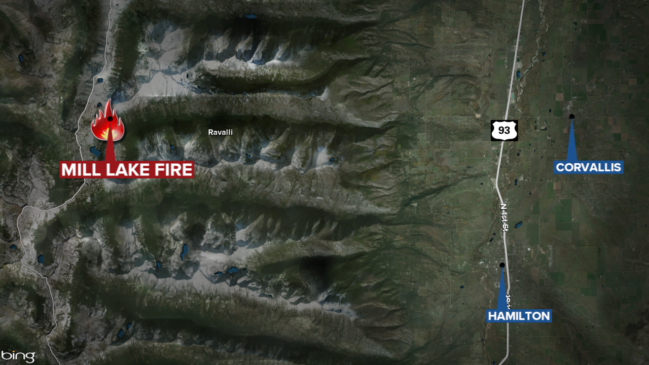 Mill Lake Fire Map