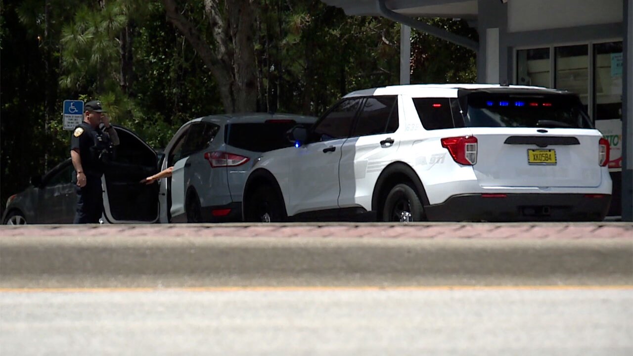 Driver pulled over along Gatlin Boulevard in Port St. Lucie on July 21, 2025.
