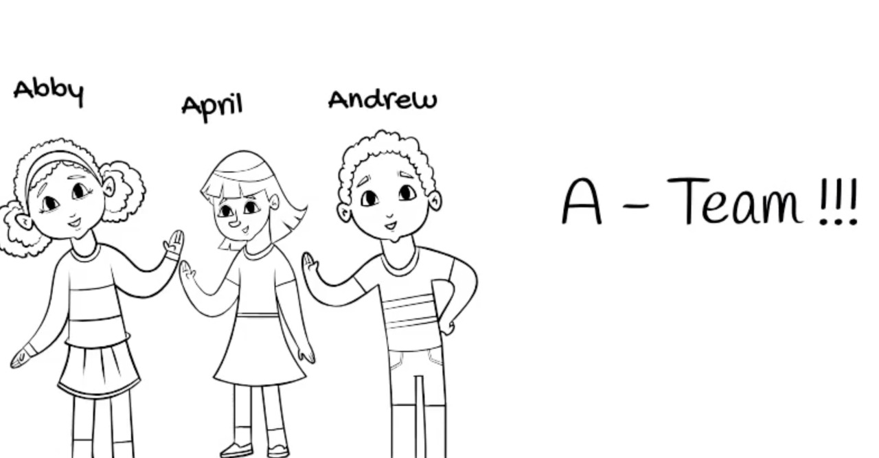 Members of the A-Team are just 10, 8 and 6