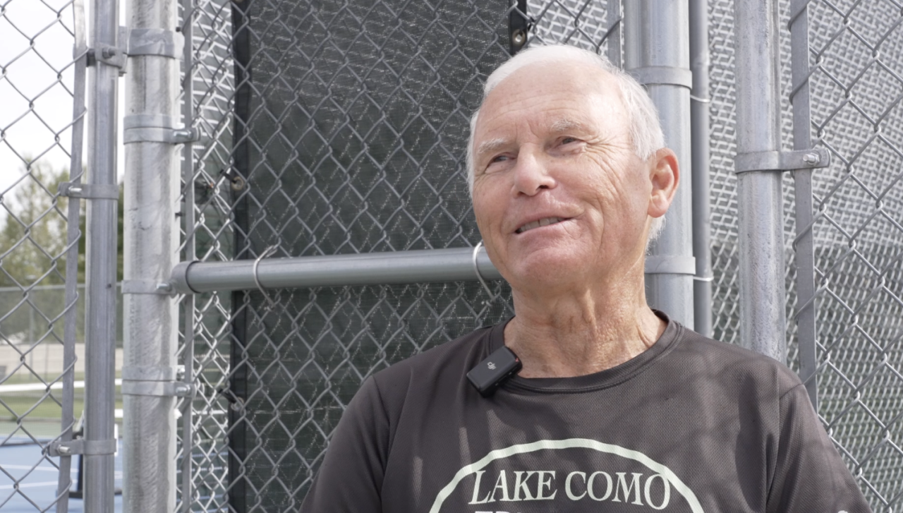 Bill Samsoe enjoys pickleball not just for the competition, but for the social aspect.