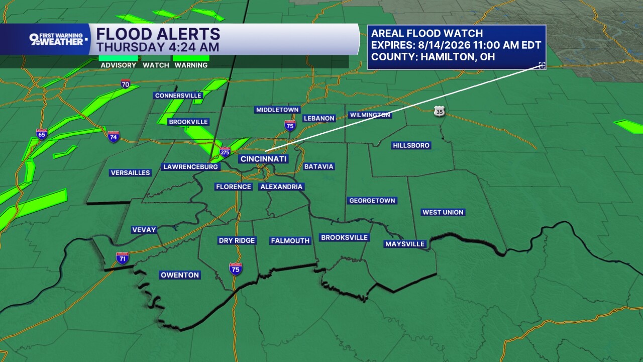 Flood Alerts Thursday