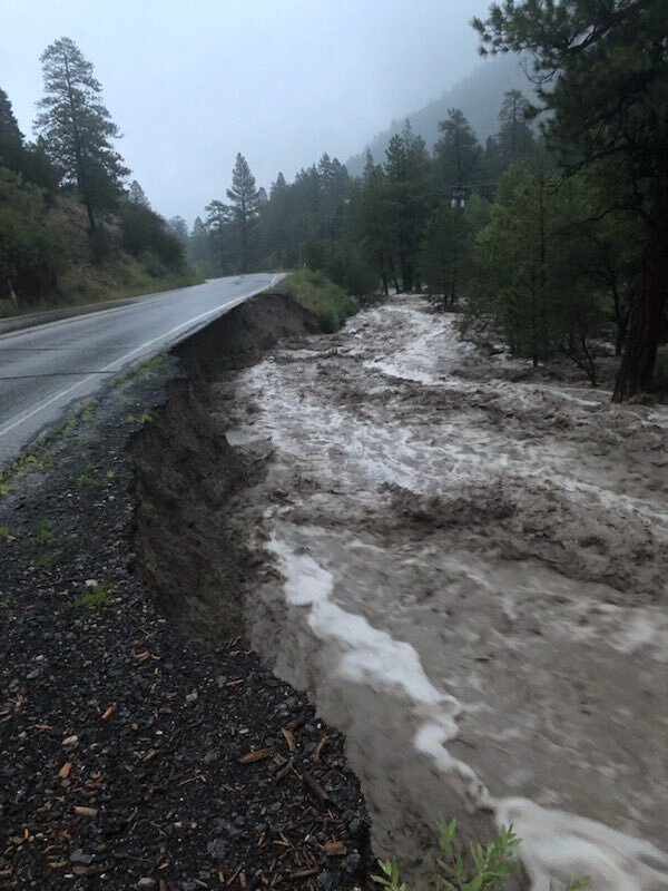 Flood damage - Kyle Canyon Road