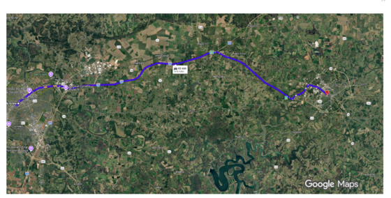 Procession Route for Trooper Phillips