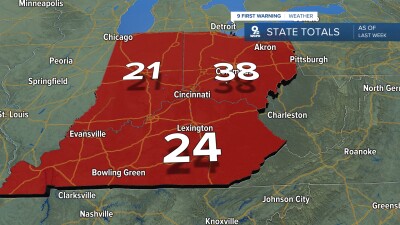 Tornado numbers regional