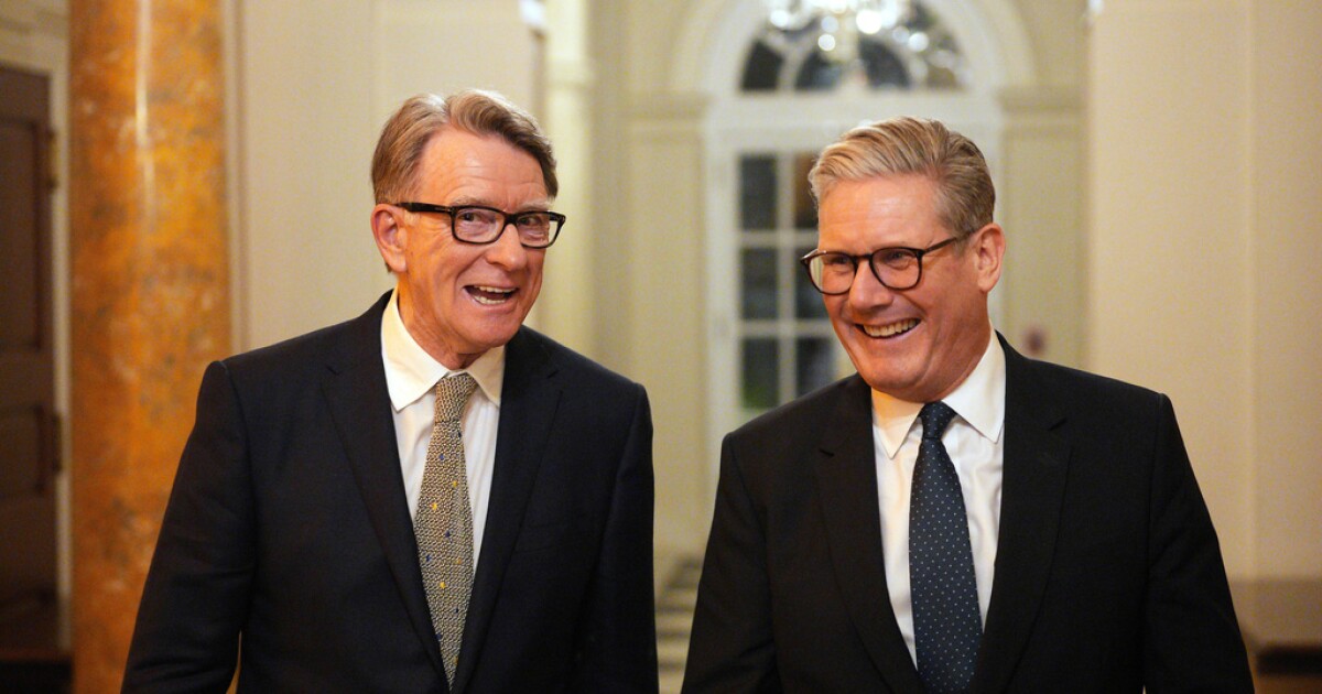 UK leader's chief of staff quits over appointment of Mandelson as ambassador despite Epstein ties