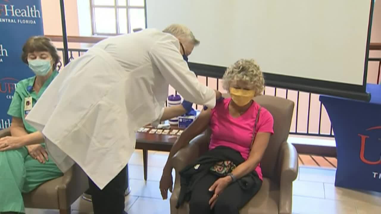 Senior citizen of The Villages becomes first to receive COVID-19 vaccine