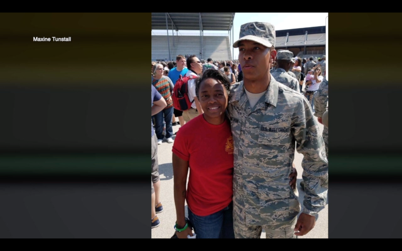 Maxine Tunstall and her son Jon Jon